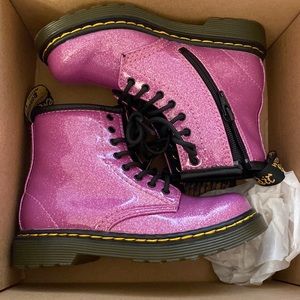 Pink glitter Dr. Martens